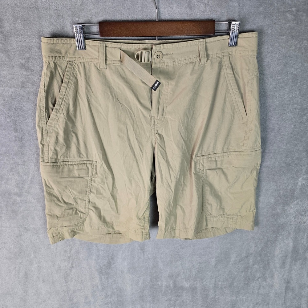 REI Co-op Sahara Cargo Shorts Mens 12 Khaki Tan Relaxed Fit Hiking Stretch